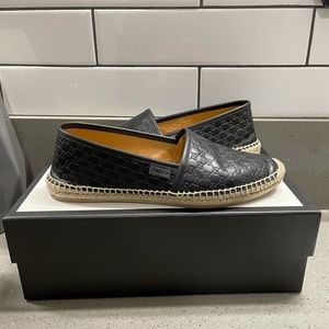 Gucci leather espadrilles European Size 38.5